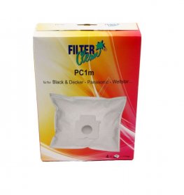 Filterclean Vacuum Cleaner Bags - Pc1m Fl0021-k Panasonic Cylinder Synthetic Bags X 4 + 1 Filter C2e
