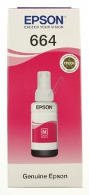 Epson Cartridge - T6643 C13t664340 Magenta Ink Bottle 70ml