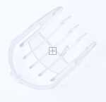 Comb Attachment - 35809919 Transparent Cutting Guide 4mm For Bodies Knife U - 5 Dents [Babyliss]