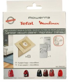 Vacuum Cleaner Bags - Zr003901 Bagx6 + Filterx2 [Groupe SEB]