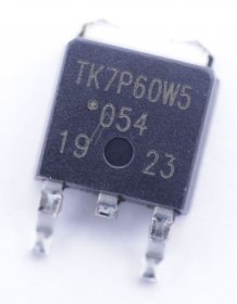Toshiba Transistors - Tk7p60w5 N channel Mosfet, 600v 7a, Smd Dpak - TK7P60W5,RVQ(S