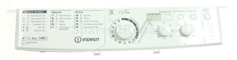 Operating Unit Screen - C00508624 488000508624 Control Panel+handle Gw Ewd61482wde [Whirlpool Indesit]