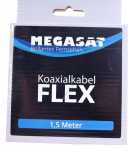 Megasat Koaxconnector - Koaxialkabel Flex 1,5m Mit 2 F-steckern - Hochflexibel Fur Den Mobilen Einsatz