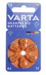 Varta 1.40v Button Cell Battery - 13 1,45v Hearing Aid Batteries 13 Blister 6