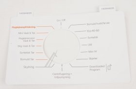 Operating Unit Screen - 1403949026 C00940573 Inlay-danish [Arcelik]