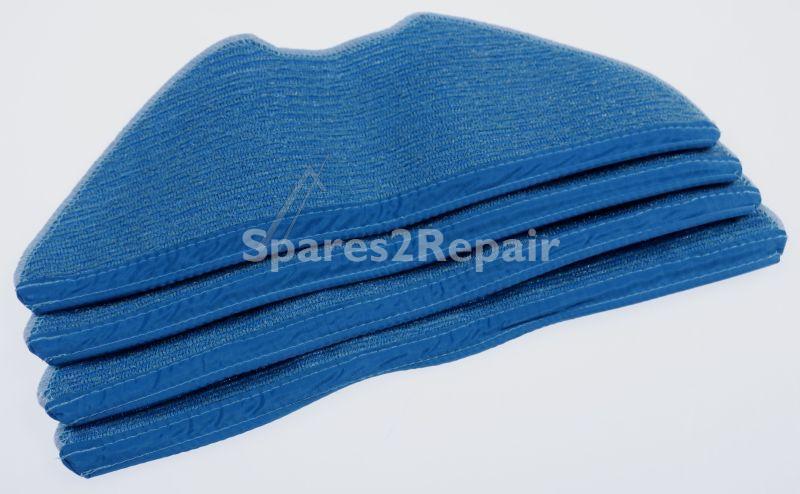 Philips - Homerun XV1430/00 - Microfibre Mop Pads for Homerun VAC and Mop Robots (4 Mop Pads)