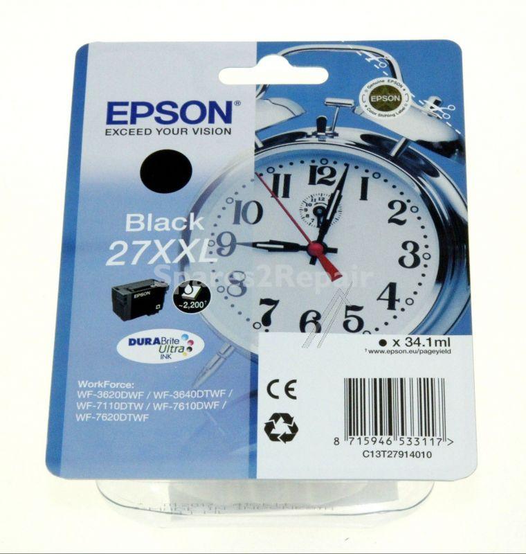 Epson Cartridge - 27xxl C13t27914010 Ink Cartridge Black 34 1ml