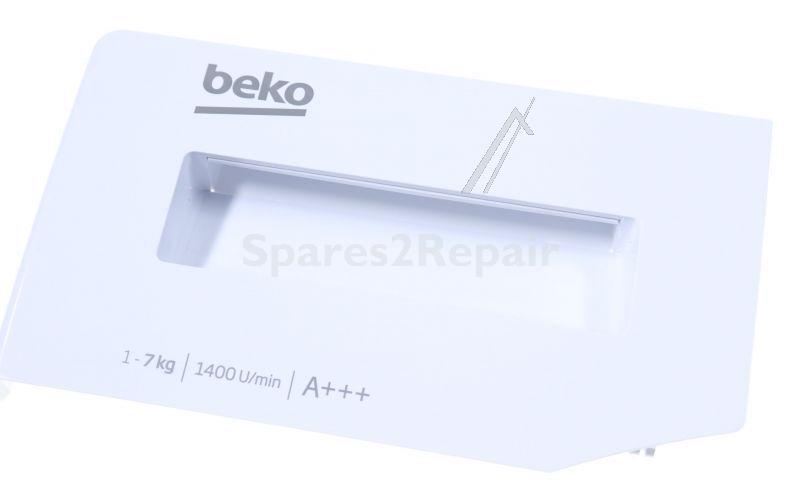 Detergent Dispenser Cover - 2420709616 C00899598 Detergent Drawer Front Cover Assembly [Arcelik]