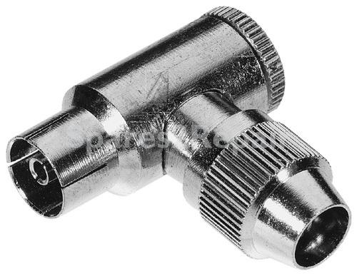 Com Angle Coaxial Socket - Coaxial Socket 9,5mm, Metal, 90º