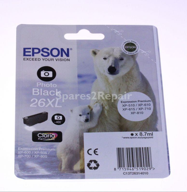 Epson Cartridge - 26xl C13t26314010 Ink Cartridge Black 8 7ml