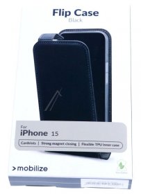 Mobilize Leather Bag Gsm - 28835 Mobilize Classic Gelly Flip Case Apple Iphone 15 Black