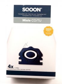 Sqoon Vacuum Cleaner Bags - 52058-4 Vacuum Dust Bag Compatible With Miele Guard-series Pro