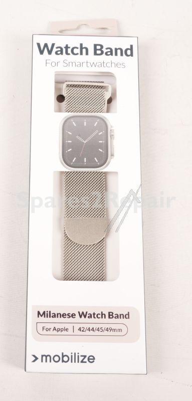 Mobilize Wristbands For Smartwatch - 81682 Mobilize Milanese Wristband - For Apple 42-44-45-49mm - Starlight