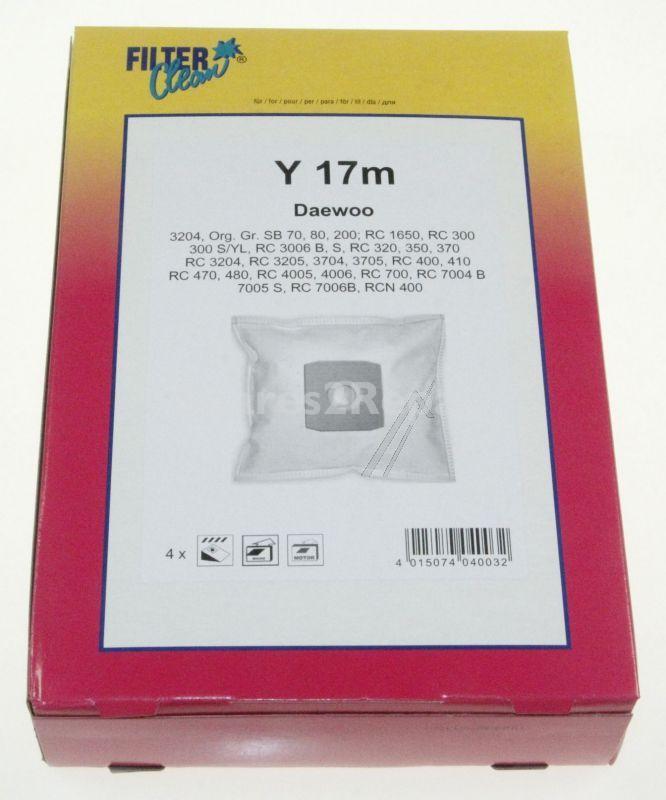 Filterclean Vacuum Cleaner Bags - Y17m Fl0195-k Dust Bags 4+1+1