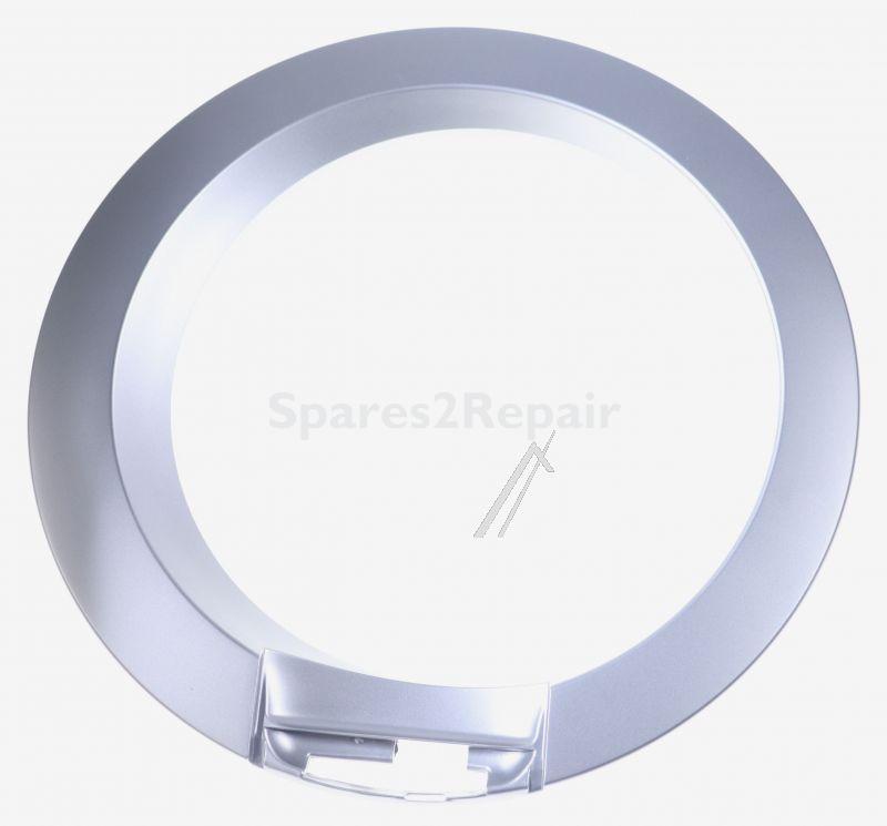 Flange Washing Machine Window - 8072236030 Front Frame Porthole Silver 44 [Electrolux Aeg]