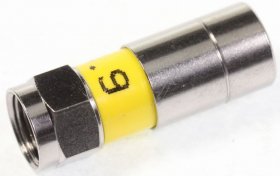 Wisi Compression F-plug - Dv 15 N F-kompressions-stecker 1 StÜck Nitin-beschichtet FÜr Mk91-96