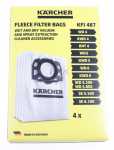 Karcher Vacuum Cleaner Bags - Kfi487 2 863-006 0 Fleece Filter Bags X4