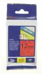 Brother Colour Cartridge - Tze431 Label Tape Black On Red 12mm-8m Laminated Brother