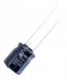 Panasonic 63v Radial Electrolytic 105 De - 100uf-63v Elco Radial Pan 105° 10x12,5mm