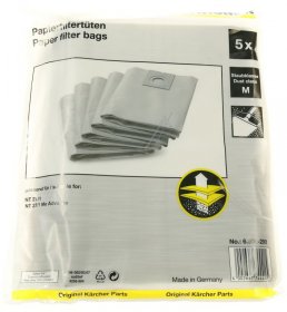 Karcher Vacuum Cleaner Bags - 6 904-290 0 Kit Dustbag Filters 5 S