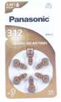 Panasonic 1.40v Button Cell Battery - Pr312 Hearing Aid Battery 1,4v, 170mah Pack Of 6