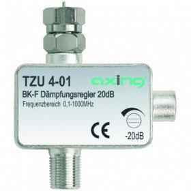 Axing Level Controller - Tzu 4-01 Bk-dÄmpfungsregler 0-20 Db F-anschlÜsse