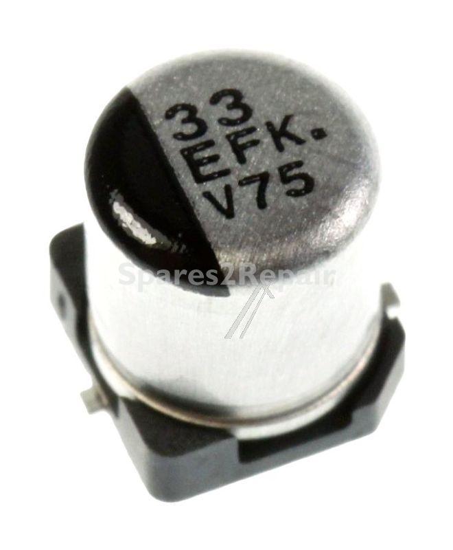 Panasonic 25v Smd-electrolytic 105 Degre - 33uf-25v Smd-elko Capacitor 105° 5x5,8mm
