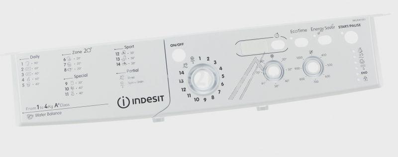 Operating Unit Screen - C00299129 488000299129 Pw Control Panel+handle Iwud41051ceco [Whirlpool Indesit]