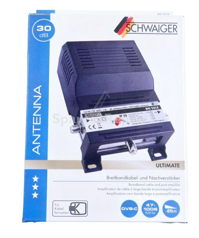 Schwaiger Indoor Amplifier - NachverstÄrker: 30 Db, Schwarz-silber