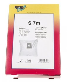 Filterclean Vacuum Cleaner Bags - S 7m Fl0076-k Dust Bags X4 + 1 Filtre
