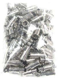 Wisi F-plug - Dv 90 F-quick-stecker, Crimpbar, 100 Stuck, Fur Mk 76 A