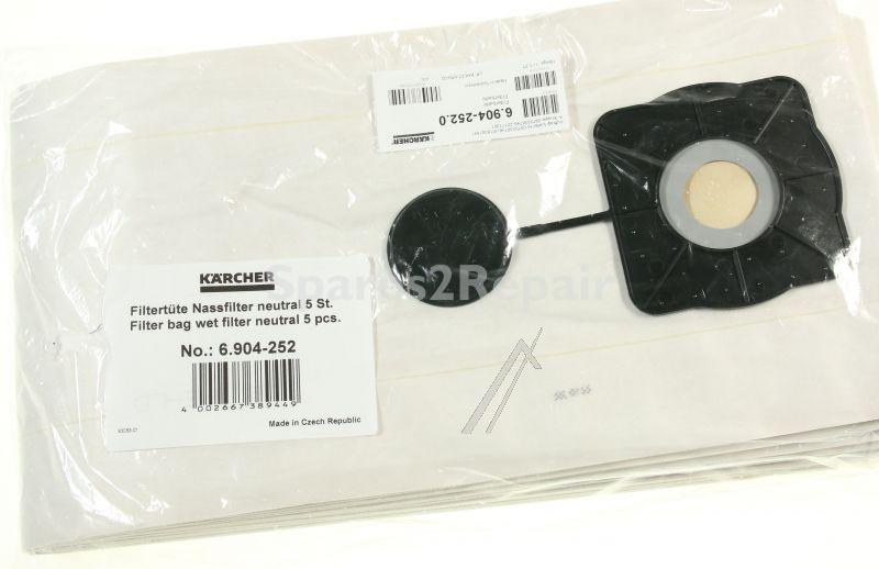 Karcher Vacuum Cleaner Bags - 6 904-252 0 Special Wet And Dry Filter Bags
