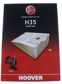 Vacuum Cleaner Bags - H35 09178344 H35-paper Bag Gemini [Candy Hoover]