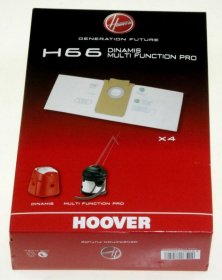 Vacuum Cleaner Bags - H66 Din 35600852 Dust Bags X 4 Dinamis [Candy Hoover]
