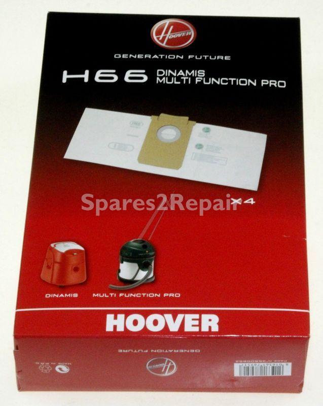 Vacuum Cleaner Bags - H66 Din 35600852 Dust Bags X 4 Dinamis [Candy Hoover]