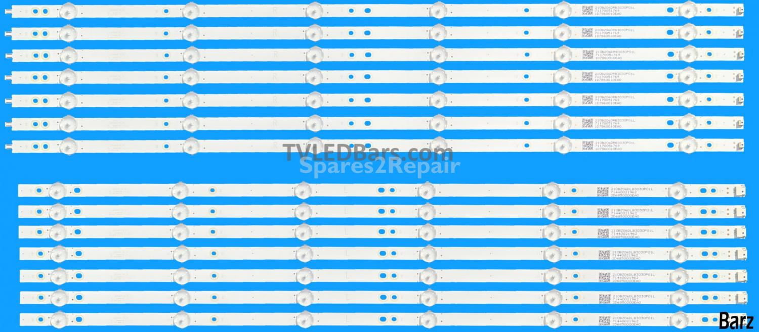 Philips LED Backlight Array Philips 996599001086 996592000867 996592000882 65" TPT650UA-QVN06.U TPT650U2-FN04.S LB65047 L + R 14pcs