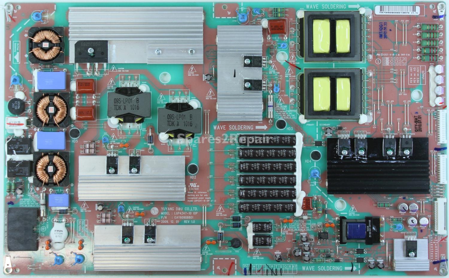 LG 47LX9900 - Power Supply - EAY60908801 (1.1) REV 1.0 - LGP4247-10 IOP