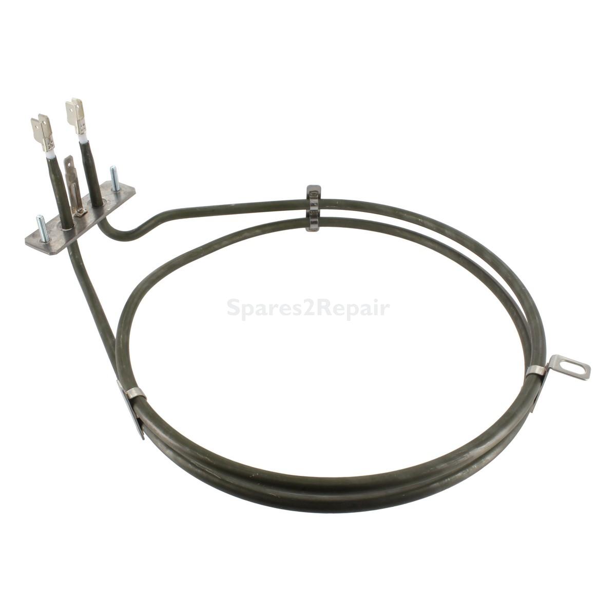 Compatible for Brandt, DeDietrich, Samet, Homark, Sauter, Blomberg, Fagor, Sangiorgio, Thermor Multi-Model Fitting Fan Oven Element (2000W)