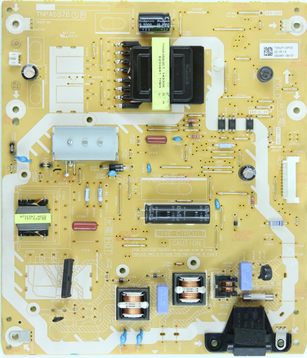Panasonic TX-39AS600B - Power Supply - TXN/P1DPVE - TNPA5978 1 P