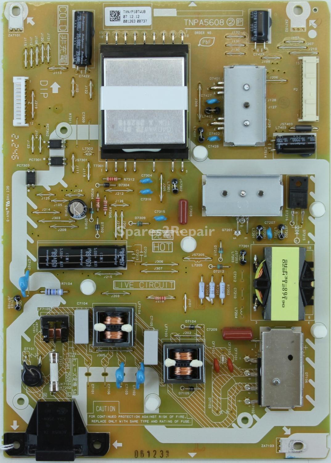 Panasonic TX-L47ET5B - PSU - TNPA5608 2P - TXN/P10TWUB