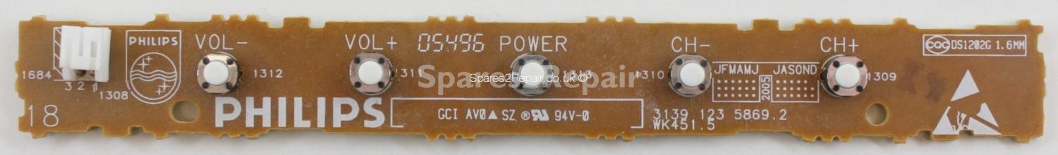 Philips 17PF9946 - Buttons - 3139 123 5869.2