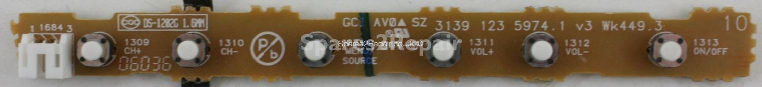 Philips 26PF3320/10 - Buttons - 3139 123 5974.1 v3