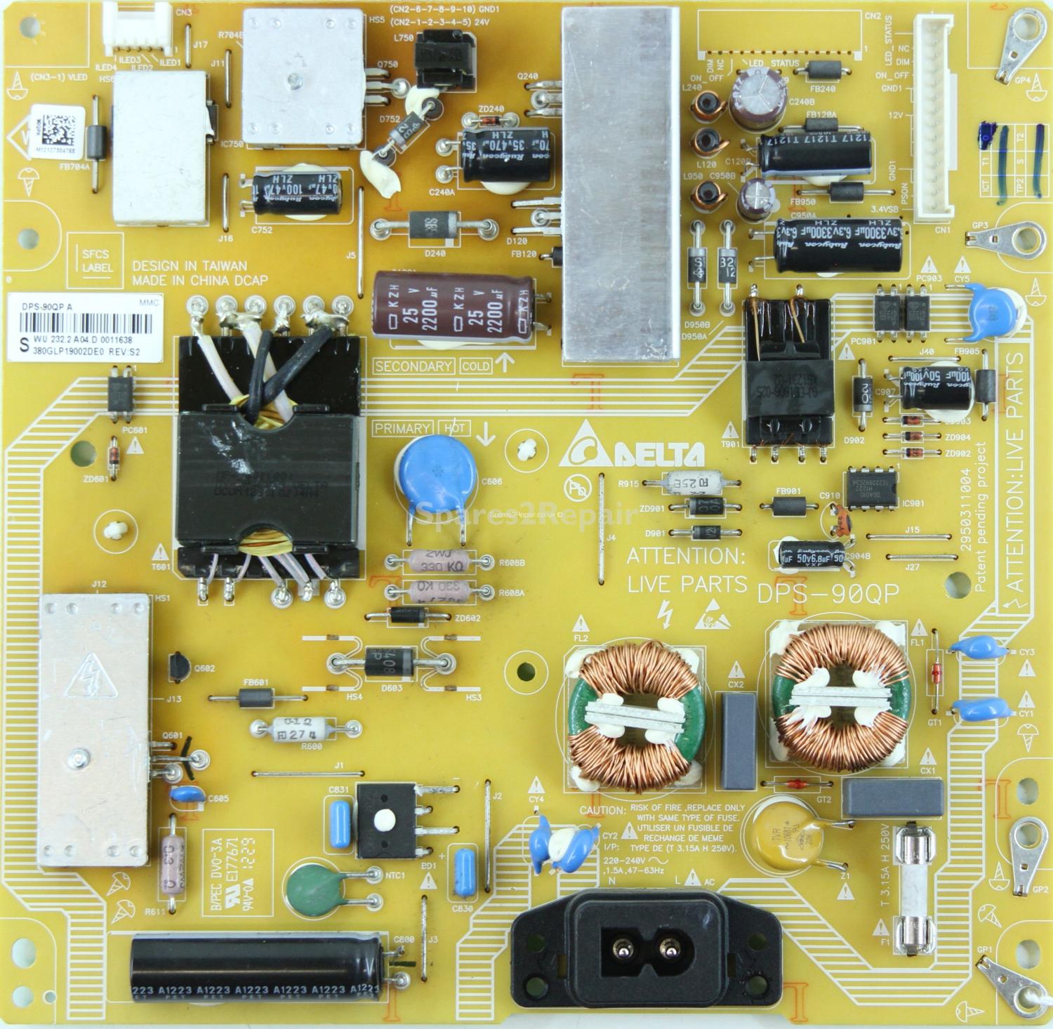 Philips 26PFL4007T/12 - PSU - DPS-90QP A - REV:S2 - 2950311004