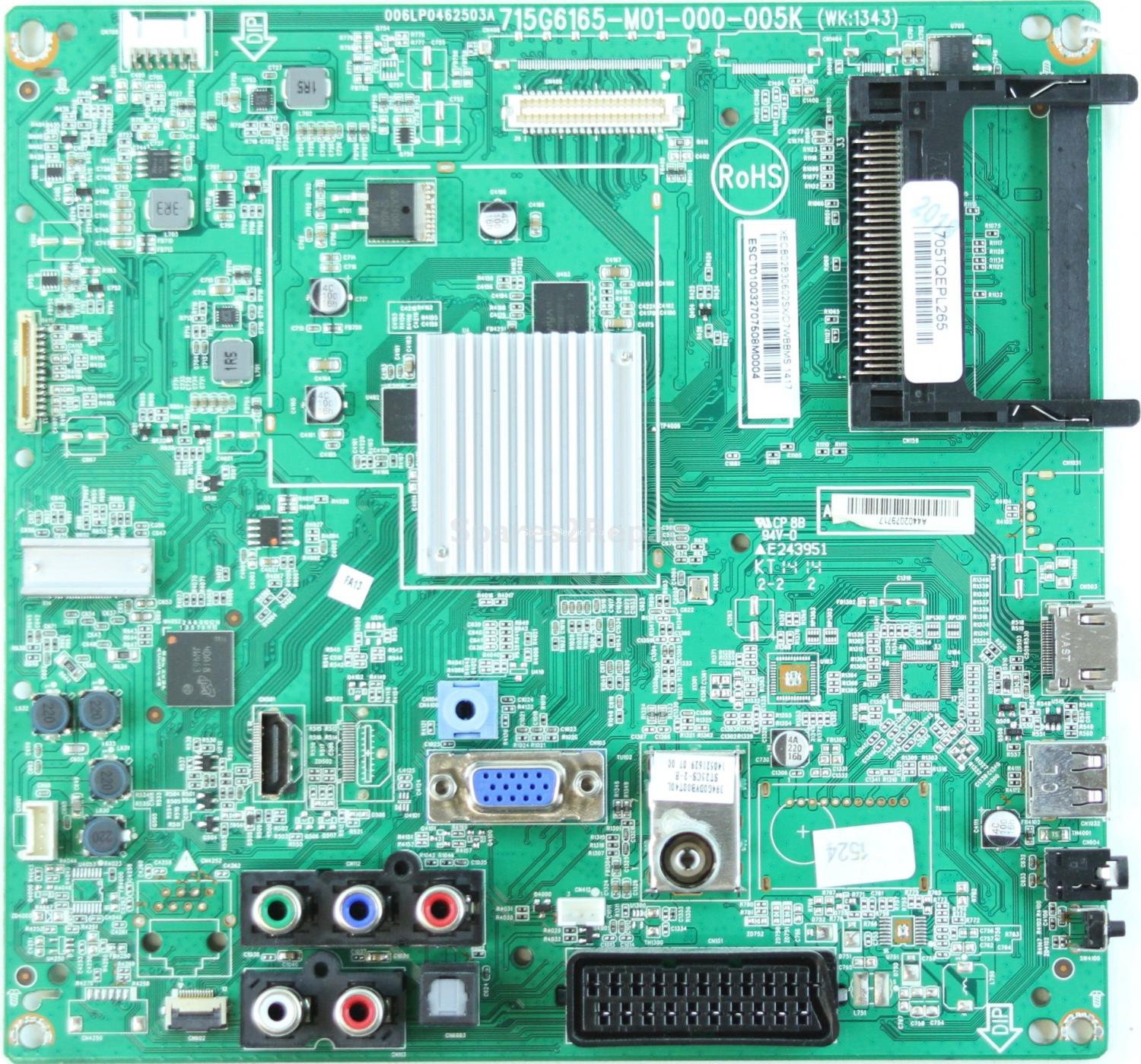 Philips 32HFL3009D/12 - Main AV - 715G6165-M01-000-005K (WK:1343) - 006LP0462503A - 705TQEPL265