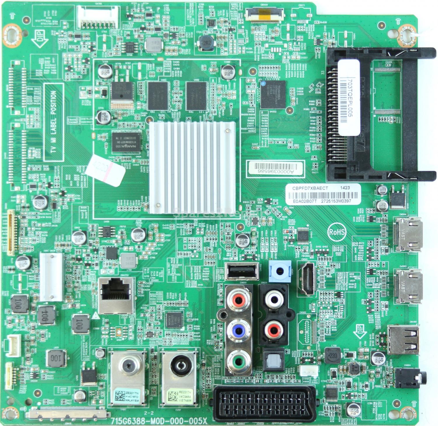 Philips 40PFS6609/12 - Main AV - CBPFD7XBAECT - 715G6388-M0D-000-005X