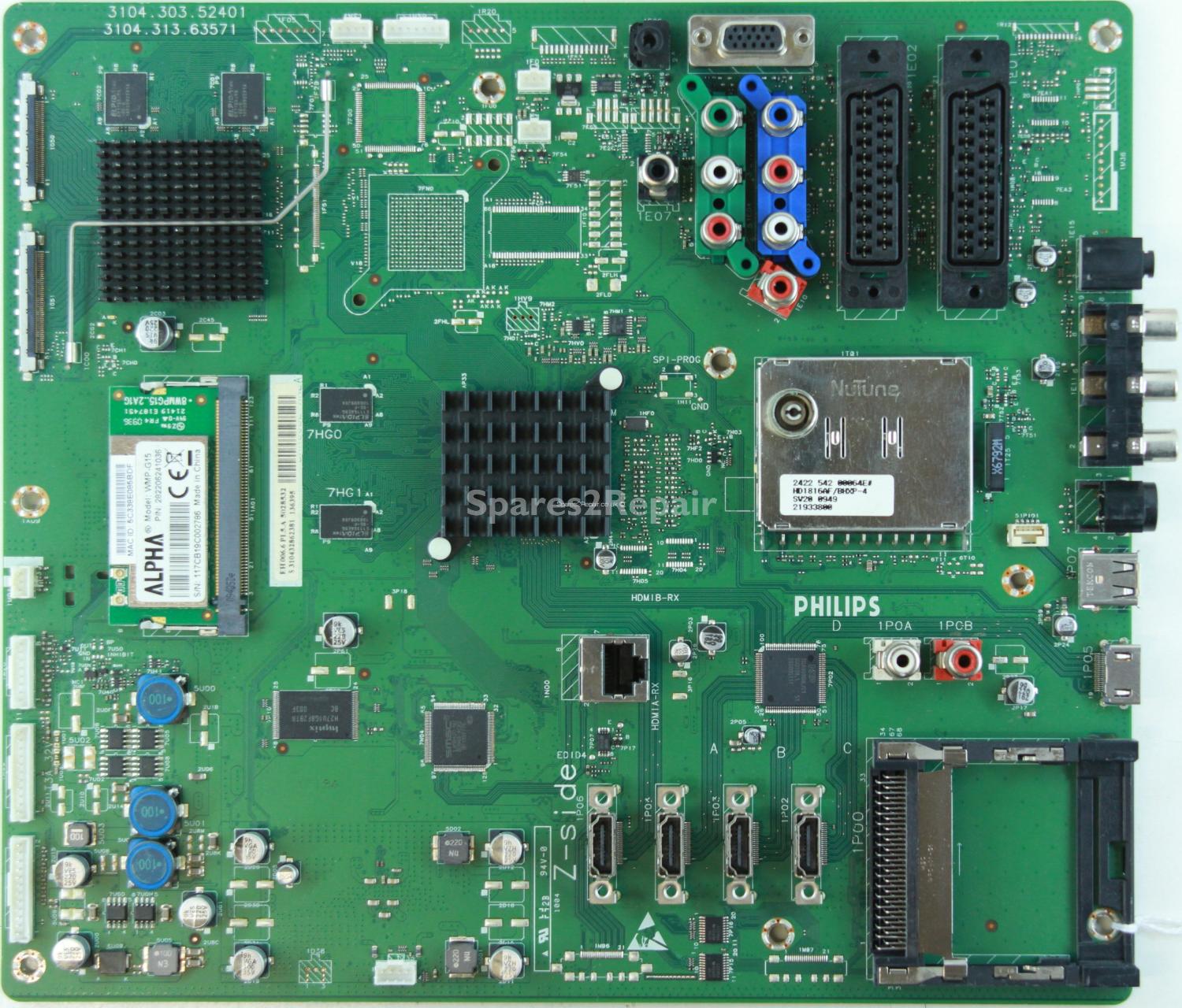 Philips 42PFL9664H/12 - Main AV - 3104.303.52401 - 3104.313.63571 - 310432862381