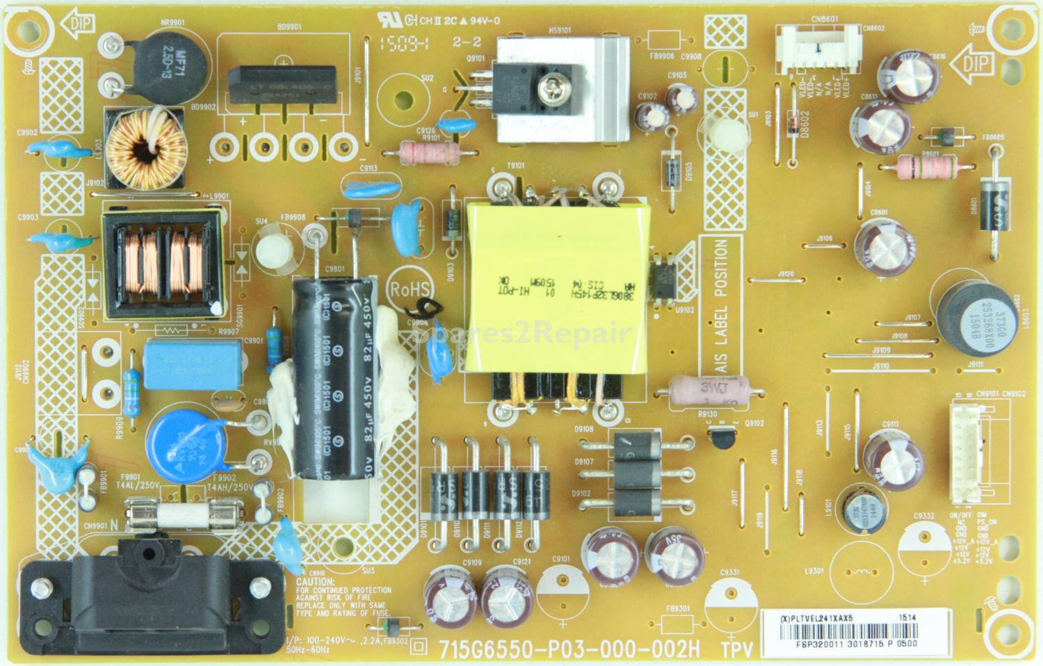 Philips 32HFL3010T/12 - Power Supply - PLTVEL241XAX5 - 715G6550-P03-000-002H