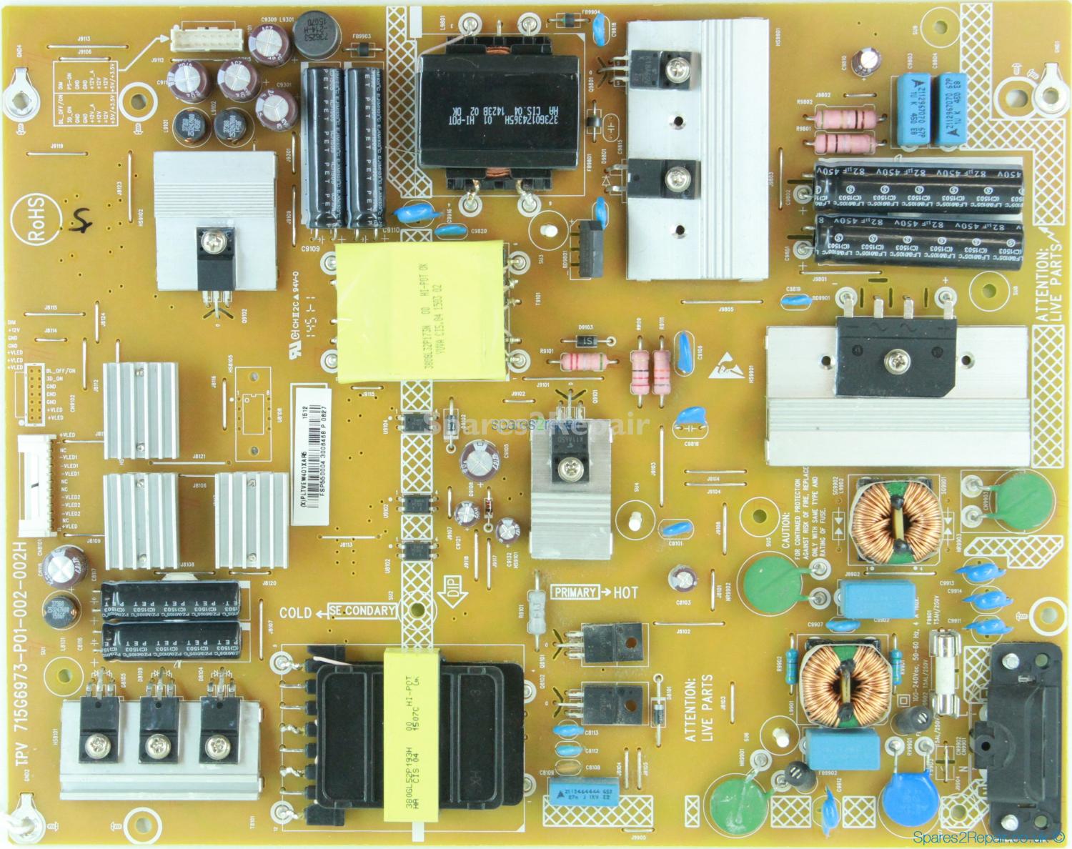 Philips 55PFT5500/12 - PSU - 715G6973-P01-002-002H - PLTVEW401XAR5