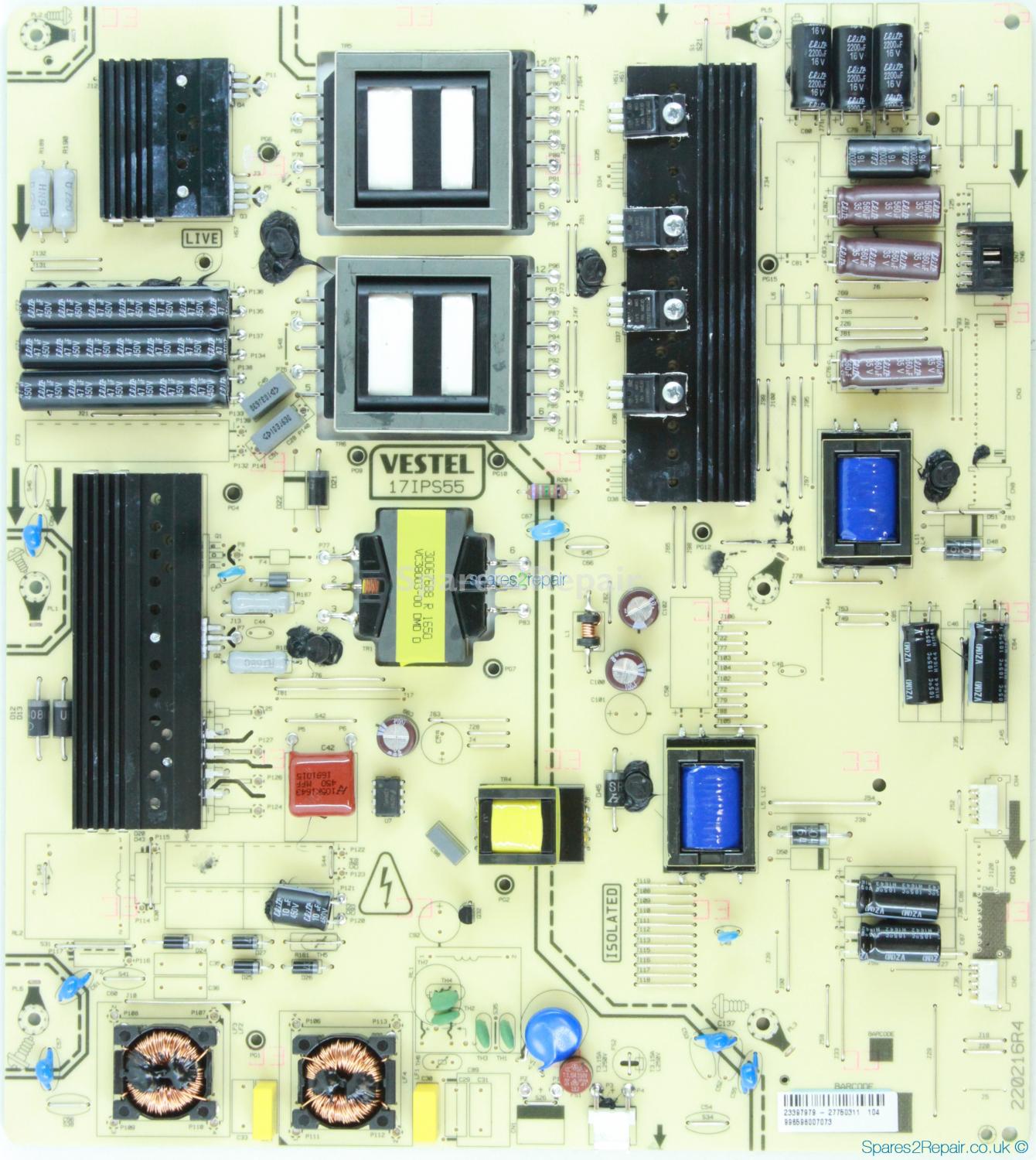 Philips 65HFL2859T/12 - Power Supply - 23397979 - 17IPS55 - 220216R4