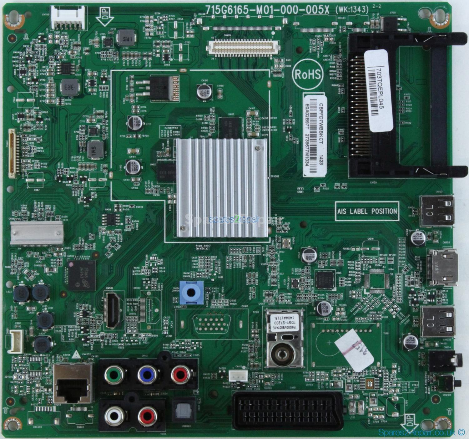 Philips 40PFT4509/12 - Main AV - 715G6165-M01-000-005X - 703TQEPL045 - CBPFD7WBBKCT - E0A02B97T